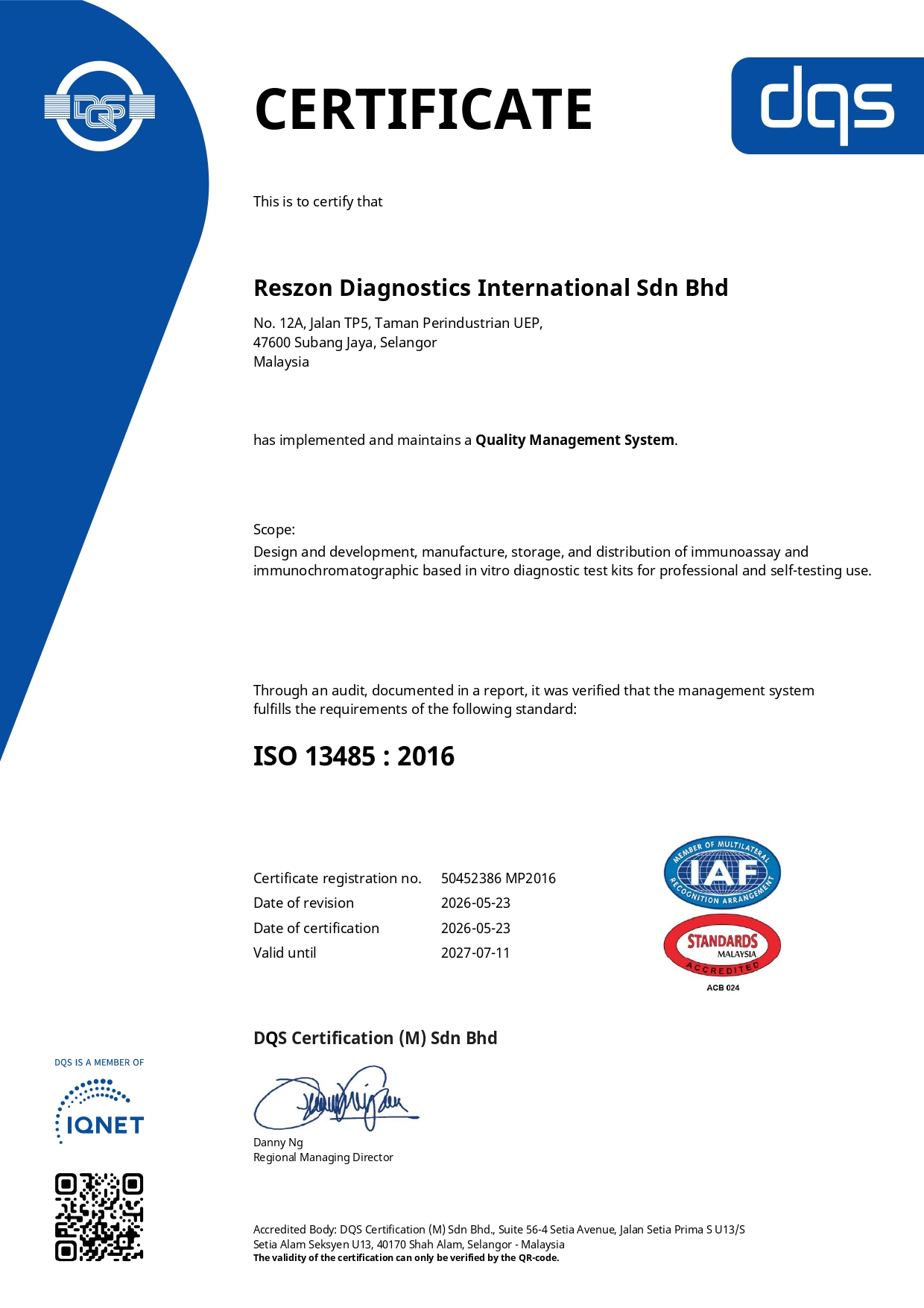 Reszon ISO13485 MP2016_50452386 MP2016_EN (valid until 11 July 2027)
